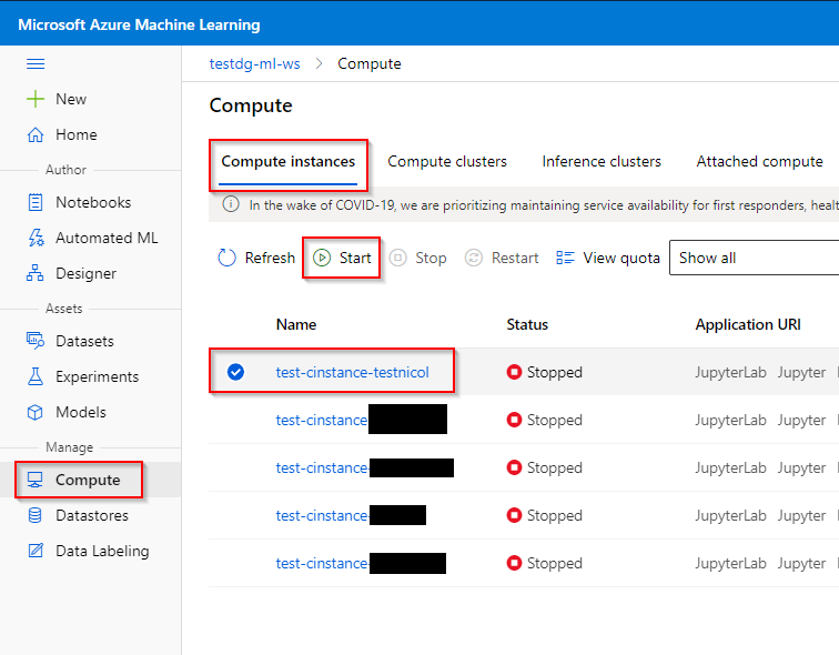 Azure machine store learning studio cost